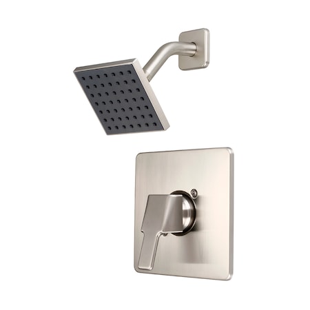 Olympia Faucets Single Handle Shower Trim Set, Wallmount, Brushed Nickel T-2395-BN